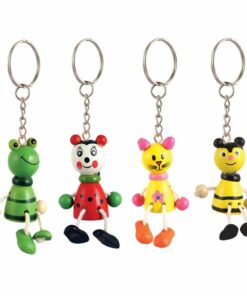 Wooden Animal Keyring
