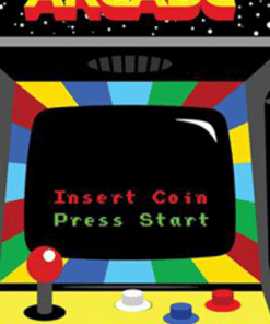 Alternative view of Video Arcade Game Lifesize Cardboard Prop- 1.8m - Next Day Delivery Available