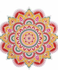 Alternative view of Diwali Shaped Paper Plates - 27cm (Pk 8)