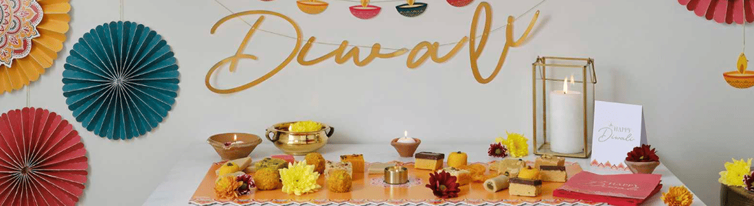 Diwali Celebration Ideas, Tableware, Banners, Accessories Next Day Delivery