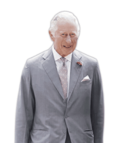 Alternative view of King Charles Lifesize Cardboard Prop 1.8m – FREE Mini Tabletop  Prop - Next Day Delivery Available