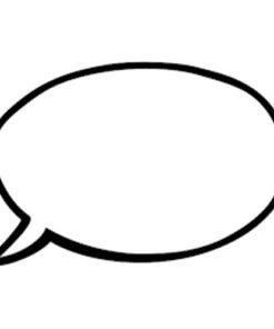 Speech Bubble Cutout