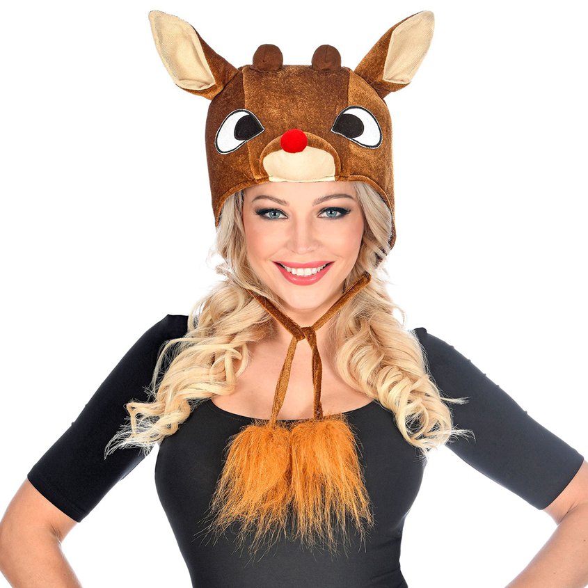Christmas Plush Reindeer Hat & Costumes Next Day Delivery