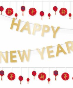 Chinese New Year Paper Banners Set