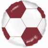 Football Maroon & White Foil Balloon