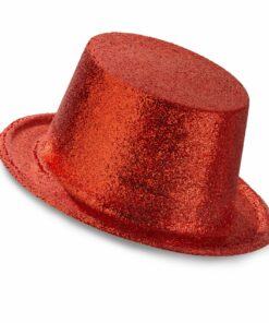 Red Glitter Top Hat