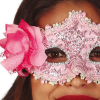 Pink Mask with Flowers