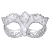 Silver Glitter Mask