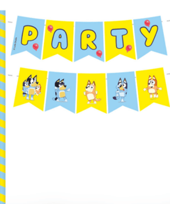 Alternative view of Bluey Party Cake Mini Bunting Topper
