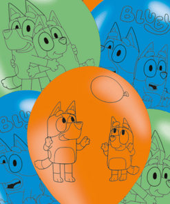 Alternative view of Bluey Party Latex Balloons - 11" (Pk 6)