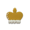 Gold Crown Sugar Cake Toppers