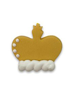 Gold Crown Sugar Cake Toppers