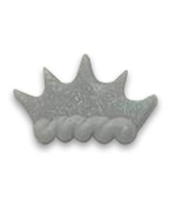 Silver Tiara Sugar Cake Toppers