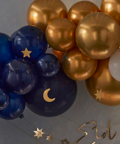 Navy, Gold & Cream Balloon Arch Kit