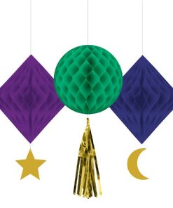 Opulent Eid Honeycomb Decorations