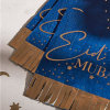 Navy & Gold Eid Mubarak Fringe Napkin