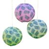 Hawaiian Palm Leaf Printed Hanging Lantern Decorations