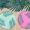 Hawaiian Tiki Palm Leaf Printed Paper Plates
