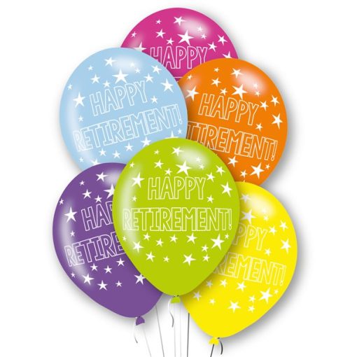 Retirement Printed Latex Balloons