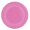 Bright Pink Eco-Friendly Paper Plates