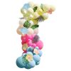 Tiki Tropics Balloon Arch with Faux Foliage