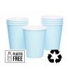 Baby Blue Eco-Friendly Paper Cups