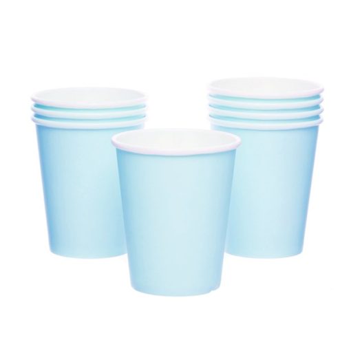 Baby Blue Eco-Friendly Paper Cups