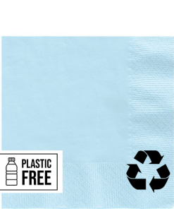 Baby Blue Eco-Friendly Paper Napkins