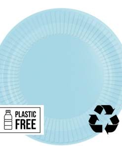 Baby Blue Eco-Friendly Paper Plates