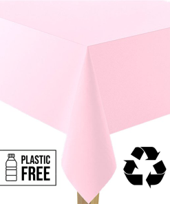 Baby Pink Paper Eco-Friendly Tablecover