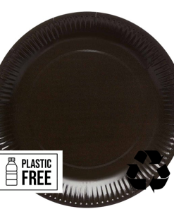 Black Eco-Friendly Paper Plates