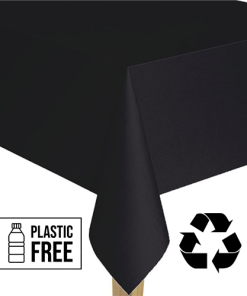 Alternative view of Black Paper Eco-Friendly Tablecover - 2.8m