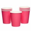Bright Pink Eco-Friendly Paper Cups