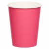 Bright Pink Eco-Friendly Paper Cups