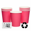 Bright Pink Eco-Friendly Paper Cups