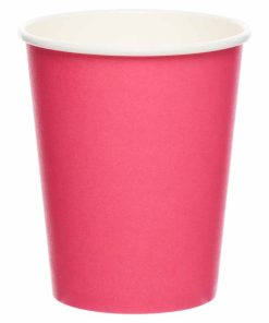 Bright Pink Eco-Friendly Paper Cups