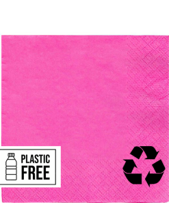 Bright Pink Eco-Friendly Paper Napkins