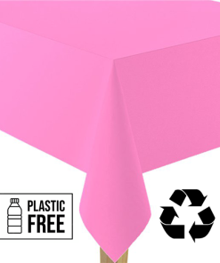 Alternative view of Bright Pink Paper Eco-Friendly Tablecover - 2.8m