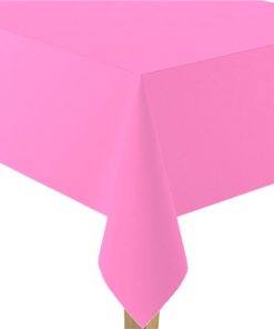 Bright Pink Paper Eco-Friendly Tablecover - 2.8m