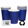 Dark Blue Eco-Friendly Paper Cups