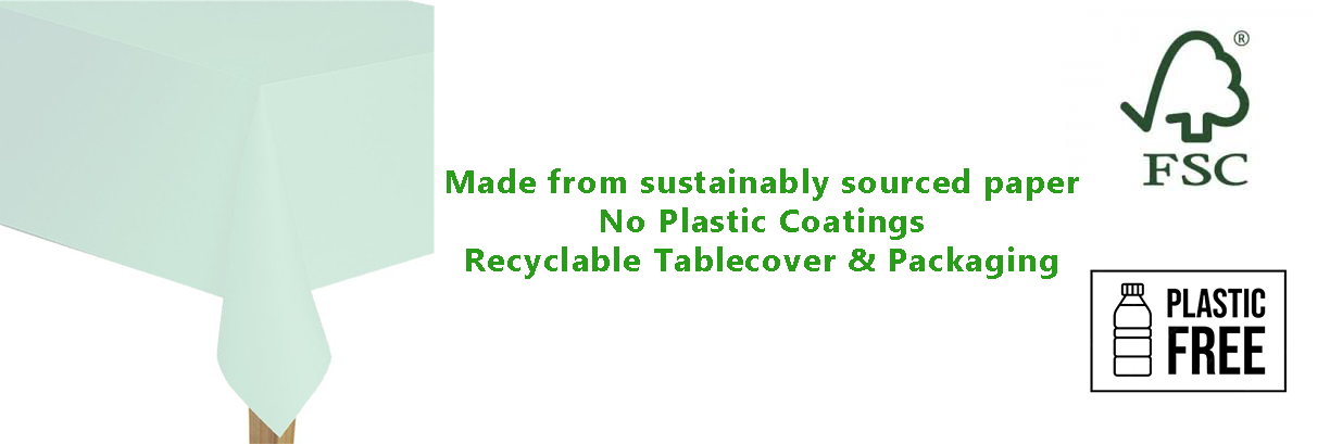 Duck Egg Paper Eco-Friendly Tablecover