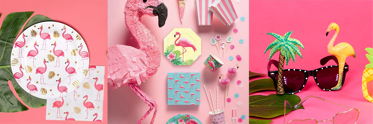 Flamingo Party Decorations, Novelties & Balloons Summer BBQ Garden Next Day Delivery