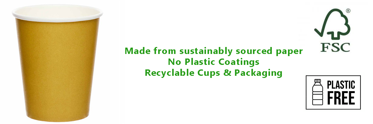 Gold Eco-Friendly Paper Cups
