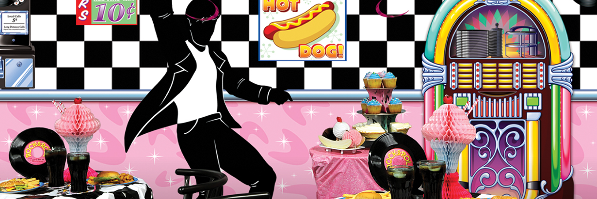 Grease Themed Rock N Roll Party Ideas, Sandy & Danny Props, Costumes & 1950s Novelty Accessories 