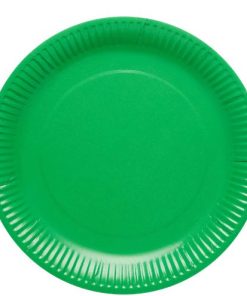Green Eco-Friendly Paper Plates