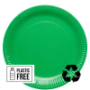 Green Eco-Friendly Paper Plates