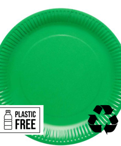 Green Eco-Friendly Paper Plates