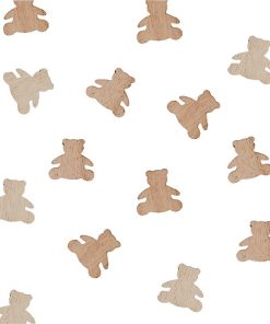 Bear Shaped Wooden Confetti