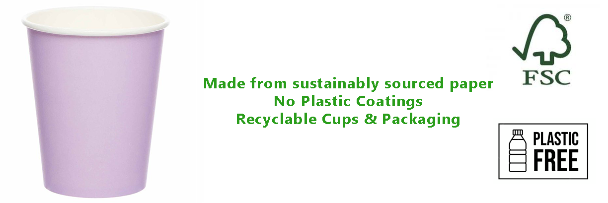 Lavender Eco-Friendly Paper Cups