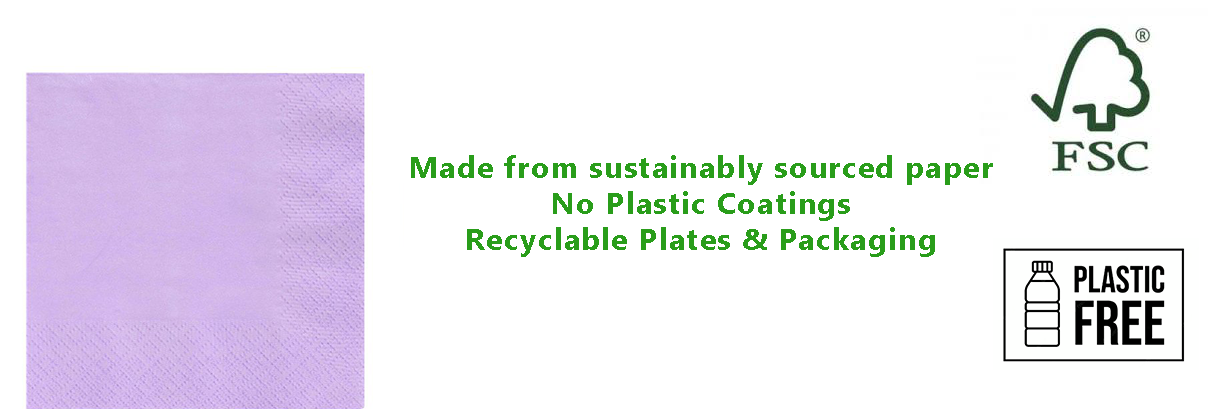 Lavender Eco-Friendly Paper Napkins